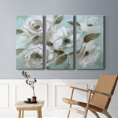 Jade Garden - Ensemble de 3 toiles tendues