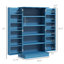 Garde-manger de 41 po, 12 tablettes de porte, 5 tablettes réglables, bleu, ajoute du style et du rangement à votre rangement, armoire bleue avec étagère pour plus d'espace