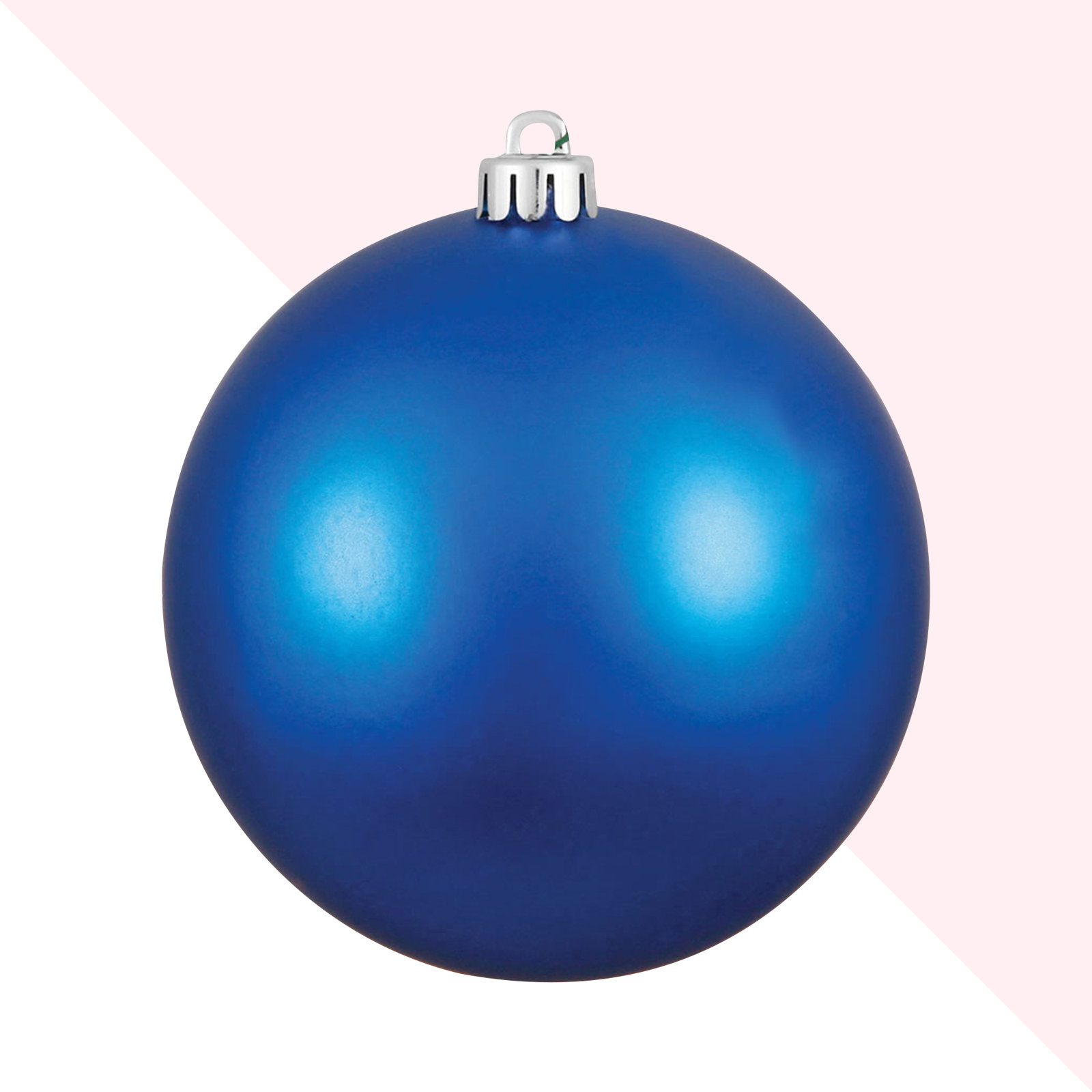 Holiday Décor Ball Ornament, 2.75" H x 2.75" W x 2.75" D, Matte Sea Blue