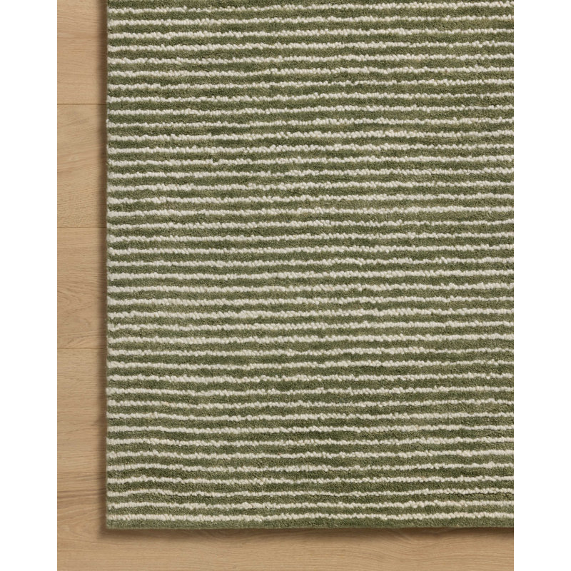 Tapis olive / ivoire Ebern Designs Malpass, Tapis de couloir 2 pi 6 po x 9 pi 9 po