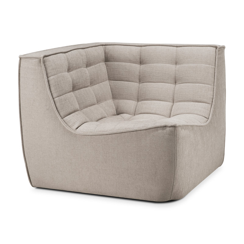 N701 Corner Wedge, Ecru Eco Cotton Blend