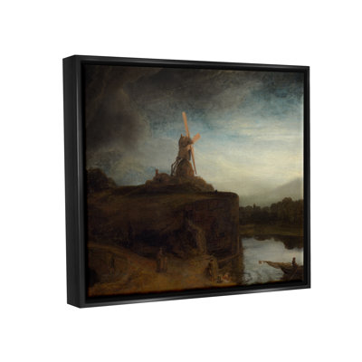 «The Mill Rembrandt van Rijn», peinture de paysage classique par Rembrandt van Rijn - Peinture sur toile