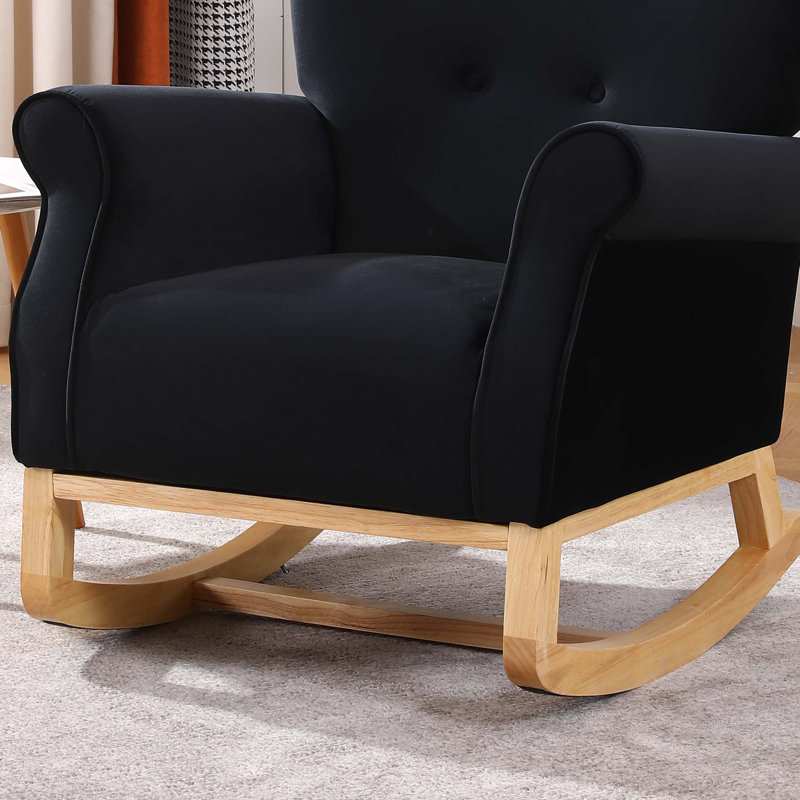 Chaise berçante Maylie, Noir