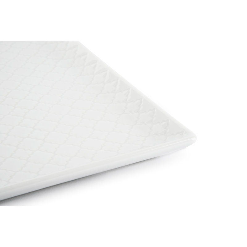 Excelsa Antalya Ceramic Serving Dish, 1.5cm H x 20.5cm W x 20.5cm D