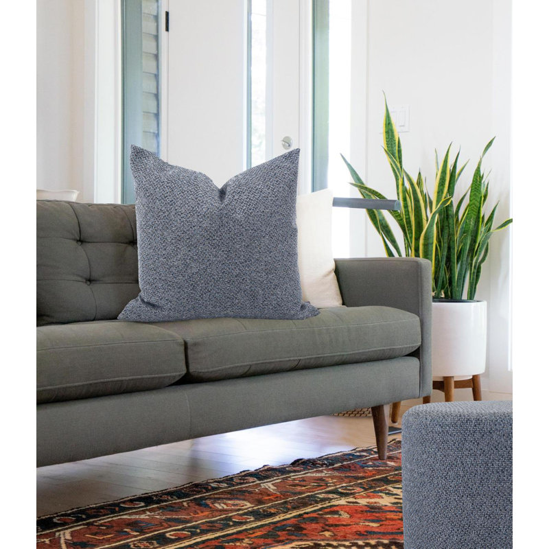 Coussin décoratif, Indigo de Panama, 24 po x 24 po, Polyester/ Bourre en polyester