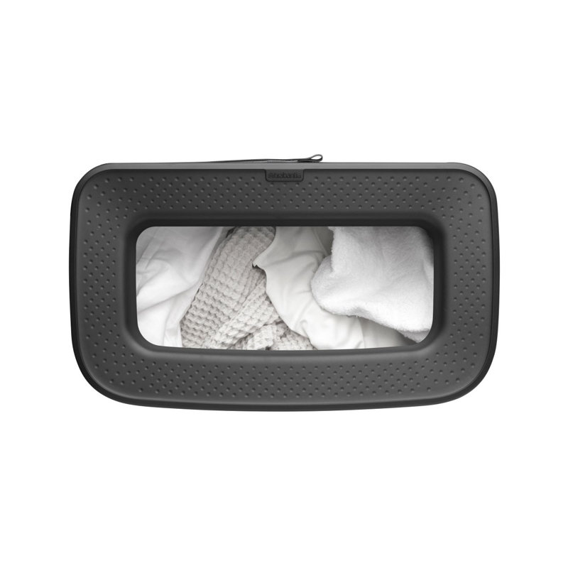 Panier à linge Brabantia Bo, 16 gallons, Noir mat