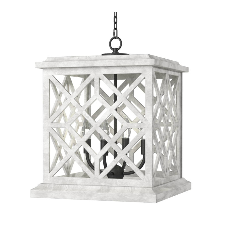 Chatham Wood Lantern, White