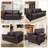 71.5'' Wide Fabric Couch Rolled Arm Sofa-70778743