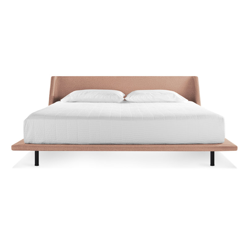 Nook Upholstered Bed, King, Edwards Navy Crossweave