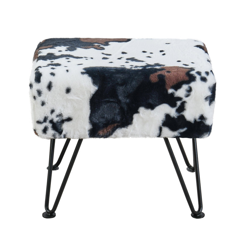 48.3cm Wide Rectangle Animal Print Footstool Ottoman