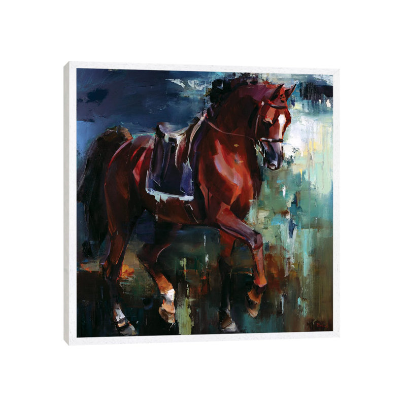 Inversion by Tatyana Yabloed - Painting on Canvas, White Floater Framed, 66.04cm H x 66.04cm W x 3.81cm D