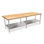 Table de travail à plateau en bois avec tablette inférieure