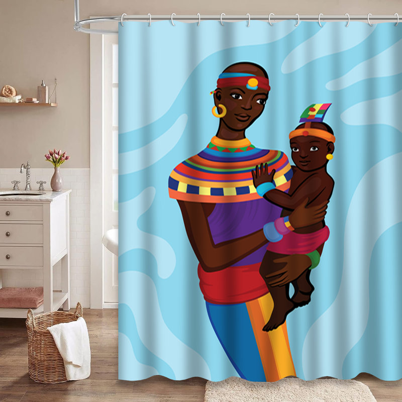 Rideau de douche avec 12 crochets, L 72 po x l 72 po