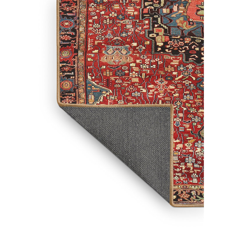 Tapis rouge à motif sud-ouest, Rectangle 5 pi x 7 pi