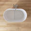 39'' x 23"  Freestanding Tub Solid Surface Soaking Bathtub With Seat-106870434