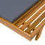 Ensemble de chaises longues, espace disponible sur un côté, bois d'acacia avec coussins de salon résistants à l'eau (épaisseur de 4 pouces) - version crème assortie disponible-439739972