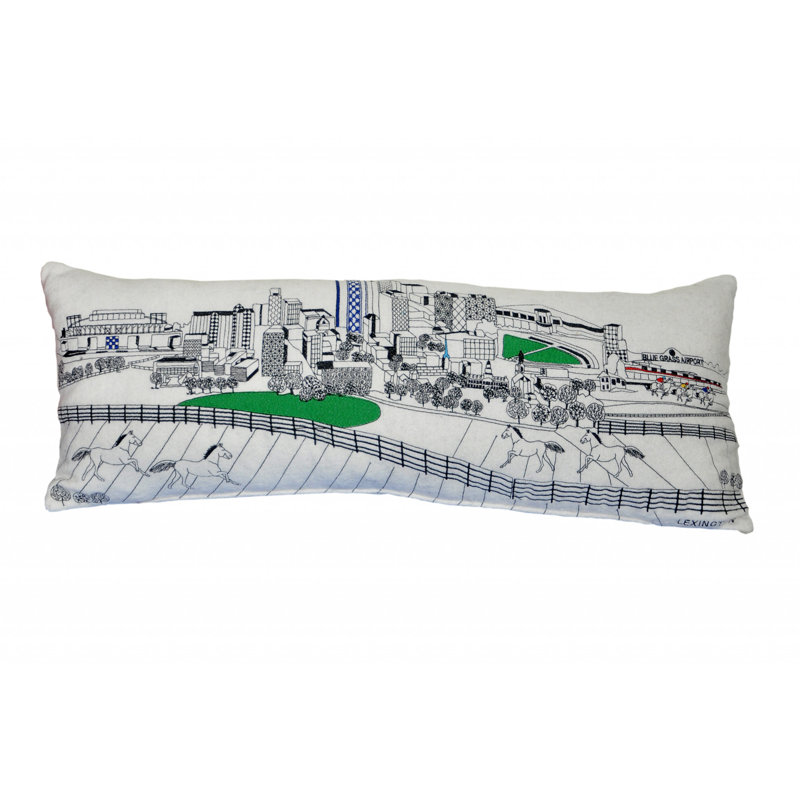 Coussin Lexington Skyline, Blanc