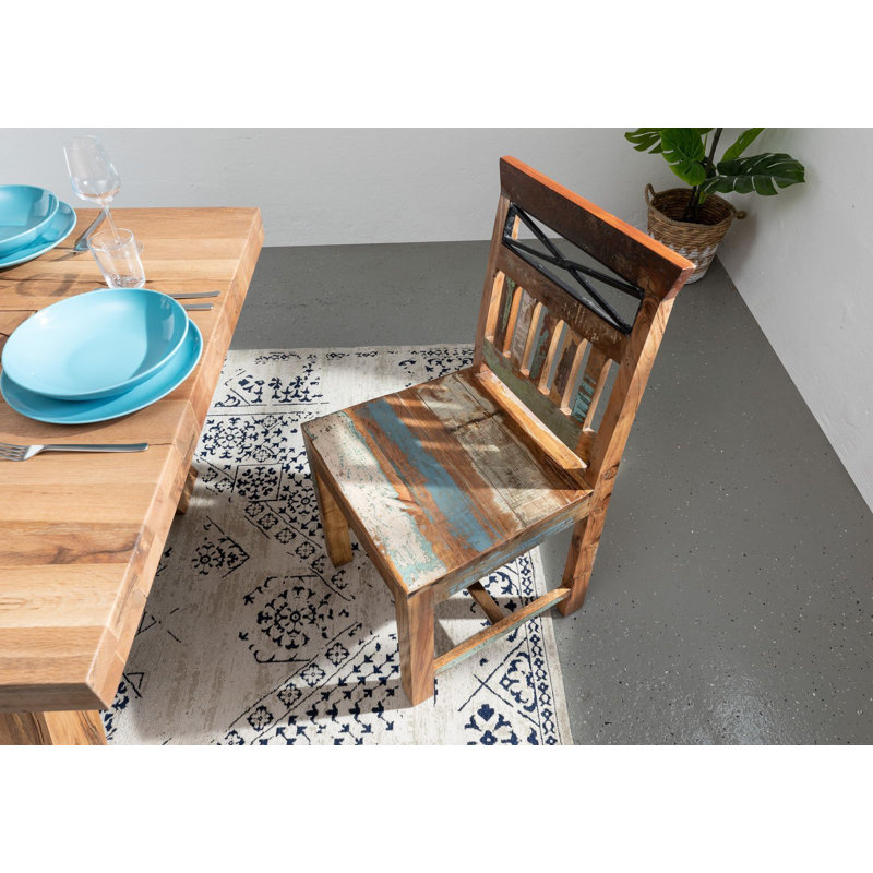 Nature Of Spirit 45cm H Solid Wood Slat Back Side Chair