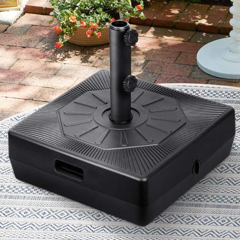 Winon 70 Lb. Plastic Free Standing Umbrella Base with Unique Both Sides Design