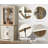 Glenford 4-In-1 73.3"H Tall Kitchen Pantry Storage Cabinet,Large Farmhouse Style Sideboard Buffet Cabinet Set Of 4 With Drawers And Shelves For Kitchen-1176278206