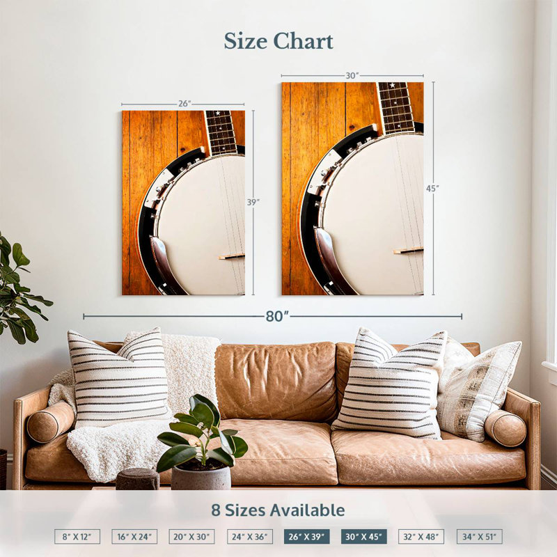 Abarca Rustic Banjo, 39" H x 26" W
