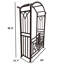 Arche de jardin en aluminium avec barrière-114351246