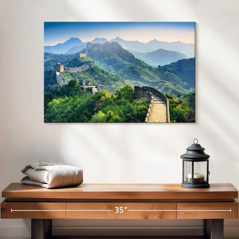 Ravi, matin, grande muraille de Chine, H 16 po x l 24 po