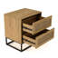 Cissell 52cm W Manufactured Wood Bedside Table