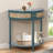 Unique Half Moon Design End Table With Sliding Rattan Door,Elegant Semi-Circle Entryway Console Table With 2 Rattan Storage Cabinet And Bottom Shelf For Living Room, Bedroom, Study, Hallway