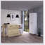 Ensemble de cuisine 2 pièces à 7 tablettes et 4 portes Crescent avec rangement spacieux et finition chêne clair pour les cuisines modernes