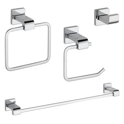 Arzo Delta 4 Piece Bathroom Hardware Set