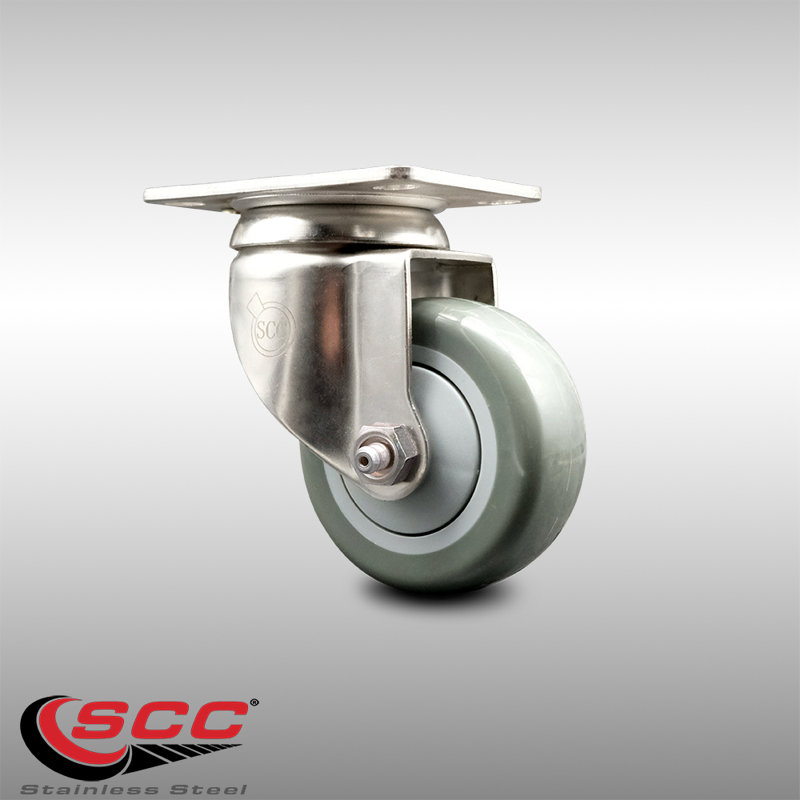 Polyurethane Caster, Gray