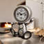 Stylish Modern Metal Mantle Clock with Quartz Movement – Handcrafted Freestanding Crystal Table Clock for Home & Office-324850506