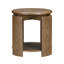 Ensemble de tables basses élégantes 3 pièces Table de bout brun 1X 2 tables de bout avec tablettes inférieures Ensemble de tables de salon