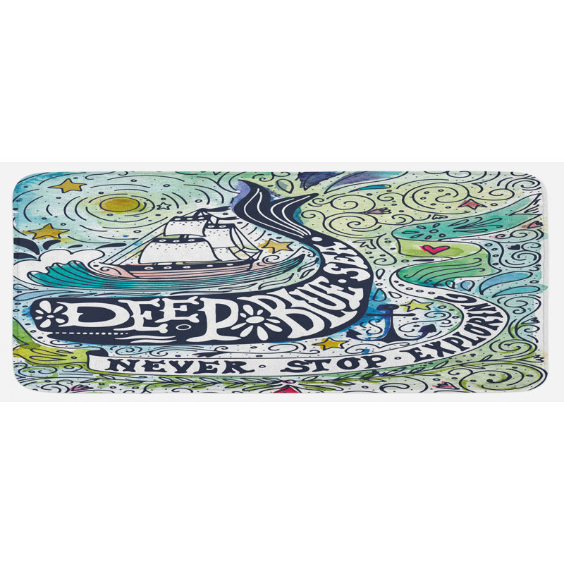 Tapis de cuisine baleine