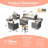Kloster 6 - Person Patio Conversation Set with Cushions-1249423078