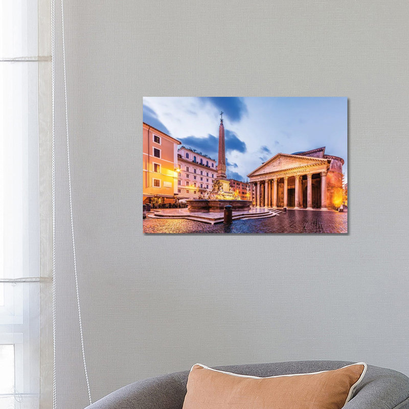Pantheon, Rome by Nejdet Duzen - Wrapped Canvas Gallery-Wrapped Canvas Giclée, 66.04 cm H x 45.72 cm W x 1.91 cm D