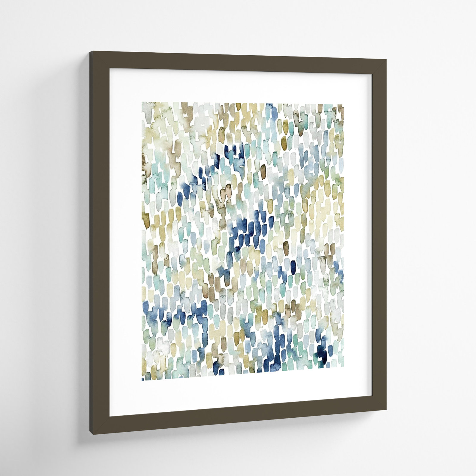 River Wavelets I by Grace Popp, 20" H x 17" W, Gray Framed Paper