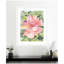 «Pink Hibiscus In Antigua» par Patricia Shaw, reproduction d'art encadrée