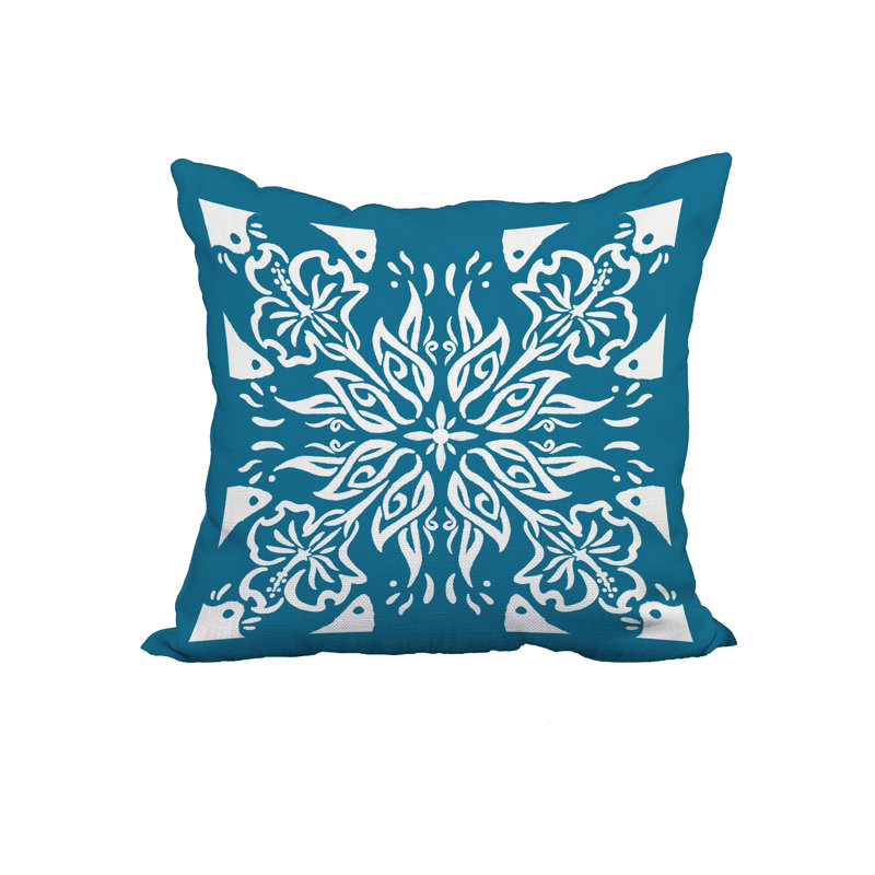 Housse de coussin cubique et insert, 18 po x 18 po, sarcelle