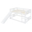 Lit superposé double au-dessus de double polyvalent avec glissière et échelle pour optimiser l'espace