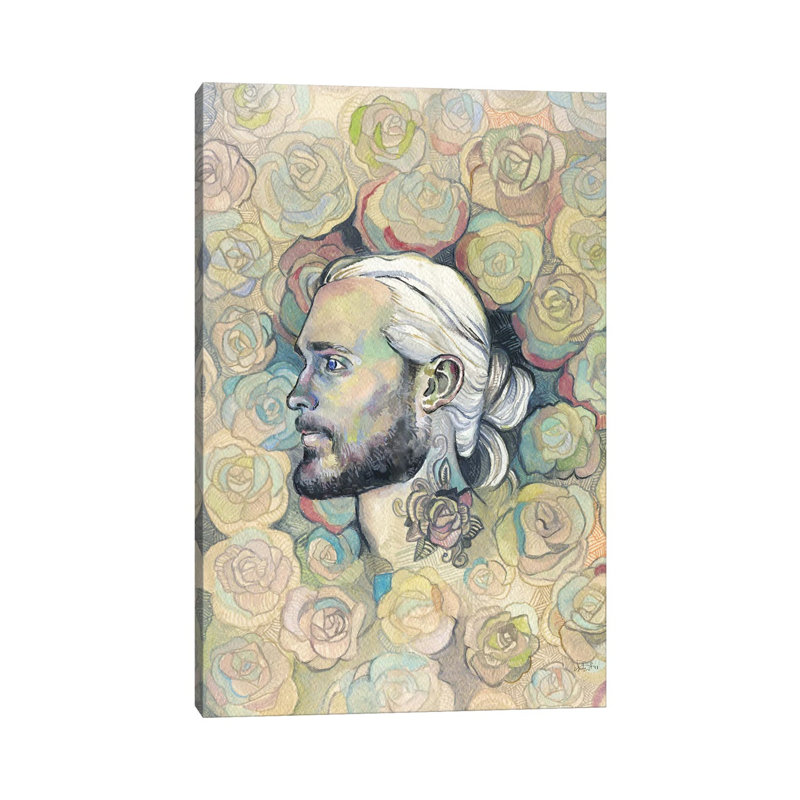 Rose Tattoo - Hipster Chic by Fanitsa Petrou - Wrapped Canvas Gallery-Wrapped Canvas Giclée, 30.48 cm H x 45.72 cm W