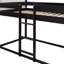 Lit simple superposé en bois avec tente-1277316054