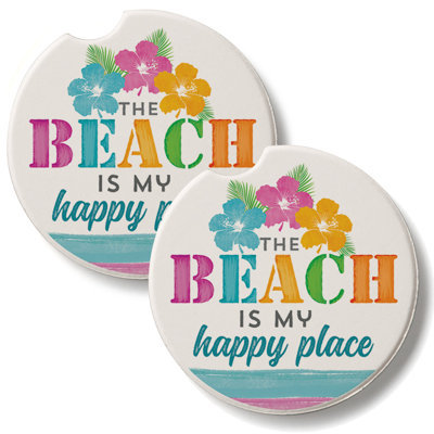 Ensemble de 2 sous-verres Beach Happy Place