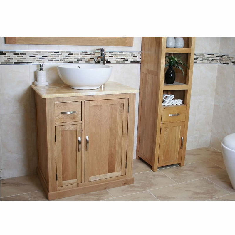 Degraff 750mm Single Bathroom Vanity with Vessel Ceramic Basin