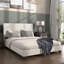 Grand lit plateforme tapissier Anij
