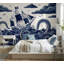 Papier peint bateau pirate foncé nautique amovible Kraken Octopus tentacus-214580976-214580979