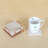 Stoneware Square 3 Piece Coaster Set With Holder