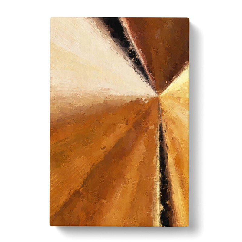 Golden Tunnel In Abstract - Wrapped Canvas Print, 50cm H x 35cm W x 3cm D