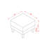 Repose-pieds en tissu beige